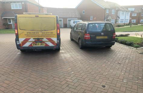 diesel drained from petrol car