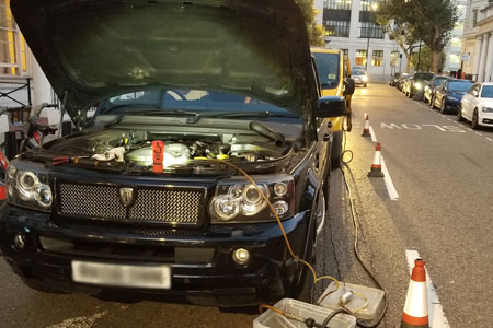 diesel in petrol land rover sport removed