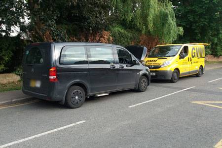 diesel in petrol mercedes vito recovered